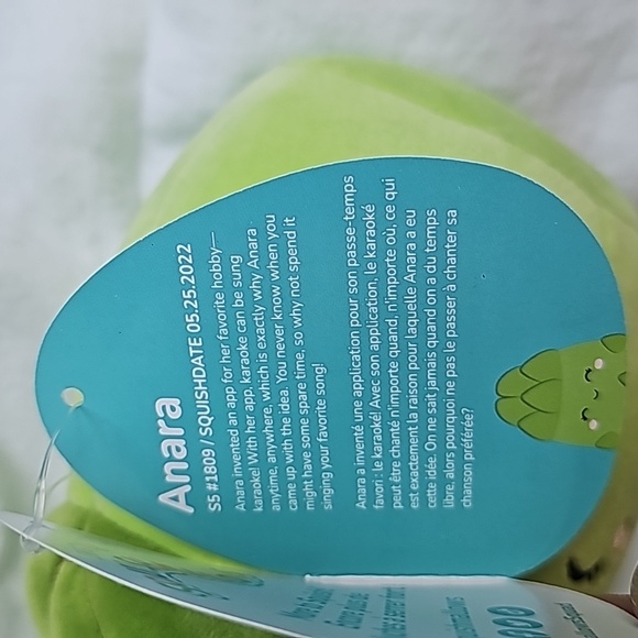 NEW Squishmallows "Anara the Asparagus" Foodie Squad 5" Plush - Picture 3 of 4